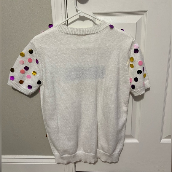 Like New - Cute & Festive Women’s Mardi Gras Sweater - Size Small - Worn Once - Picture 3 of 4